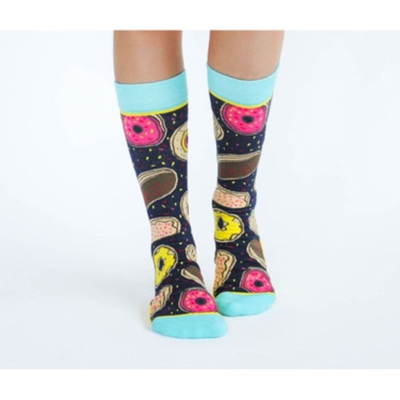Mmm Donuts Crew Socks - Picture 1 of 2